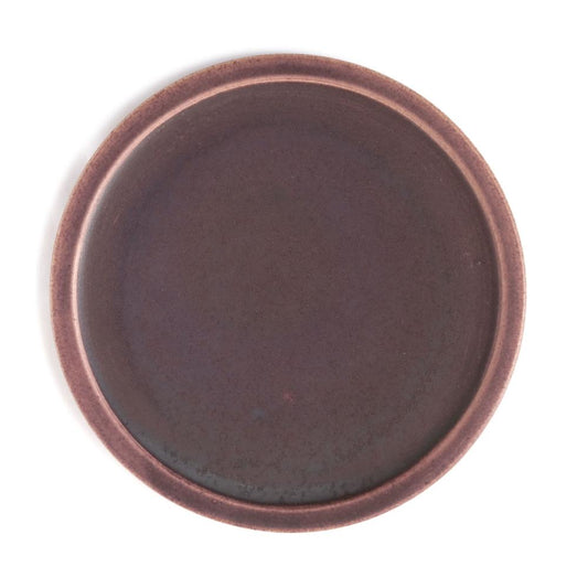 Shizuko Hasuo Round Plate Purple  22cm