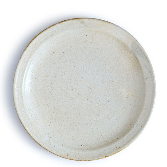 Keiko Nakamura  Round Plate Large Kohiki White