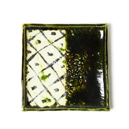Hiroshi Hanzawa Oribe Edged Plate Medium