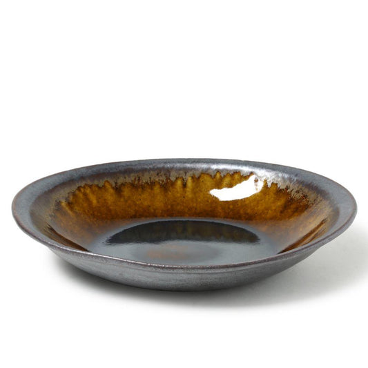 Kei Kawachi Oval Pasta Plate Amber
