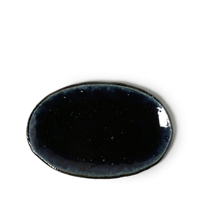 Kei Kawachi  Small Oval Plate Blue
