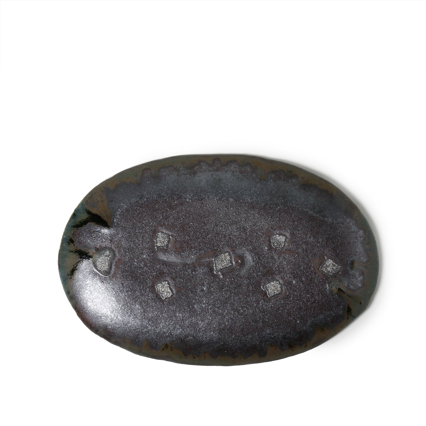 Kei Kawachi  Small Oval Plate Blue