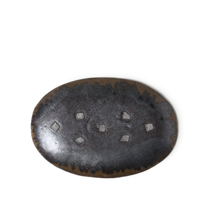 Kei Kawachi  Small Oval Plate Amber