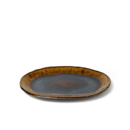 Kei Kawachi  Small Oval Plate Amber