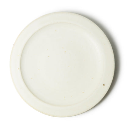 Kei Kawachi Large Round Dinner Plate White