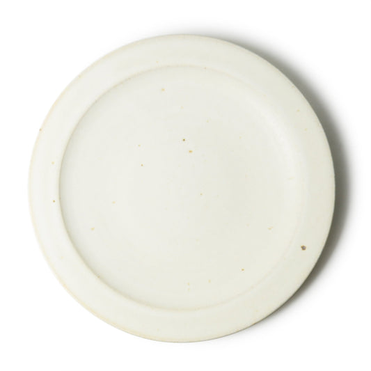 Kei Kawachi Large Round Dinner Plate White