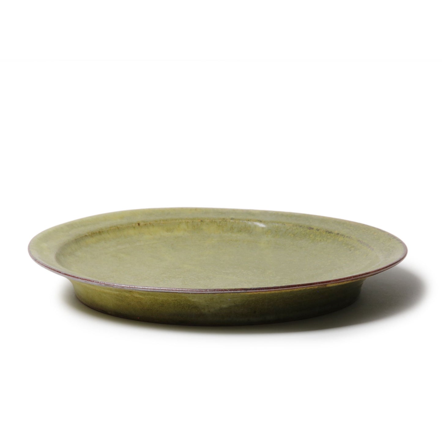 Keiko Nakamura  Round Plate Large Green