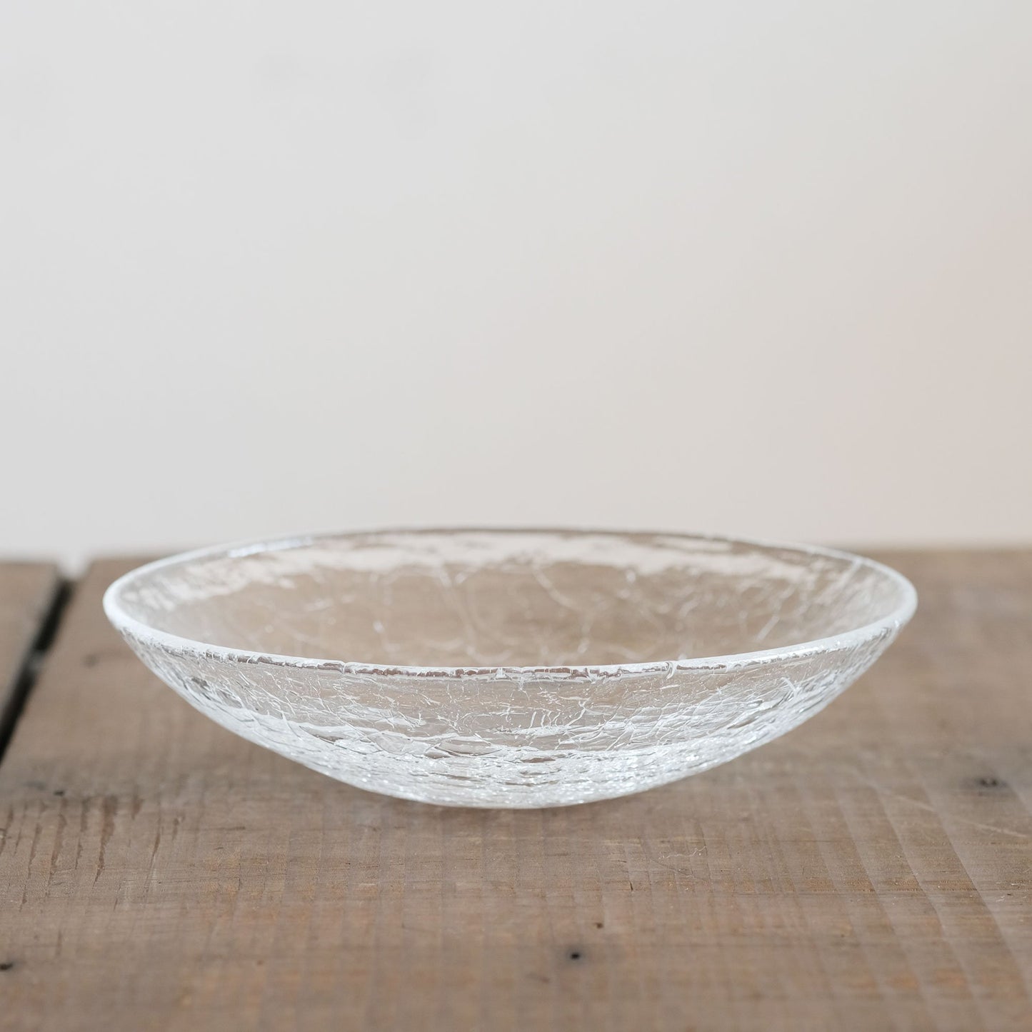 Daisaku Hashimura Crack Glass Shallow Bowl