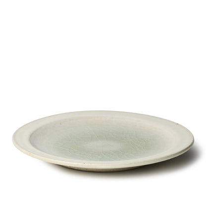 Kei Kawachi Large Round Dinner Plate Ash Glaze