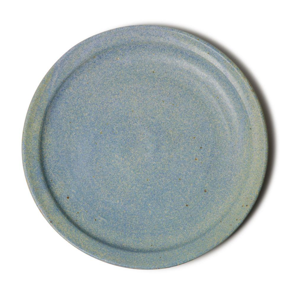 Keiko Nakamura  Round Plate Large Light Blue