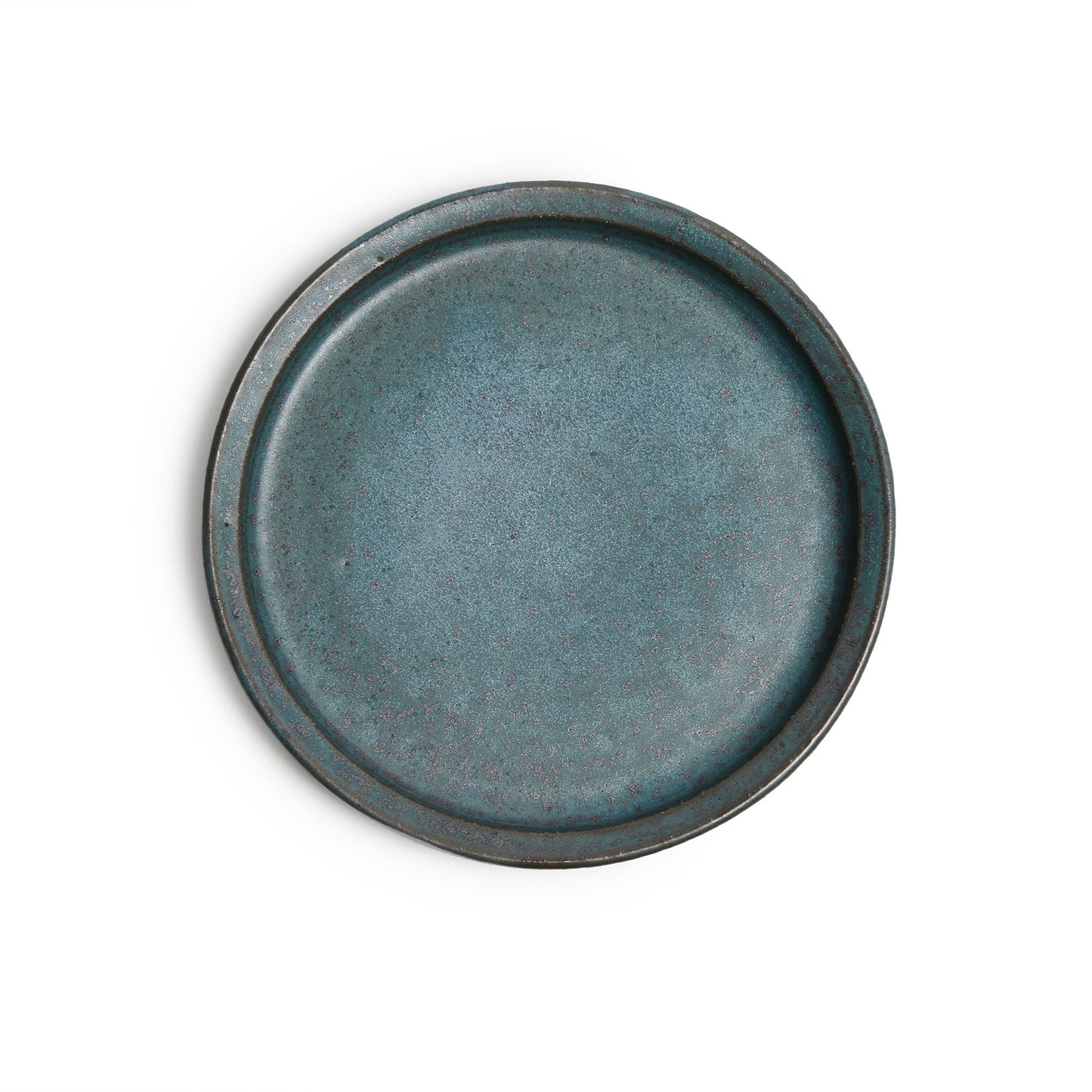 Yoko Onda Round Plate Blue Bronz 16cm