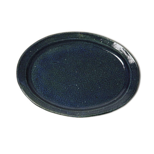 Keiko Nakamura  Oval Plate Indigo