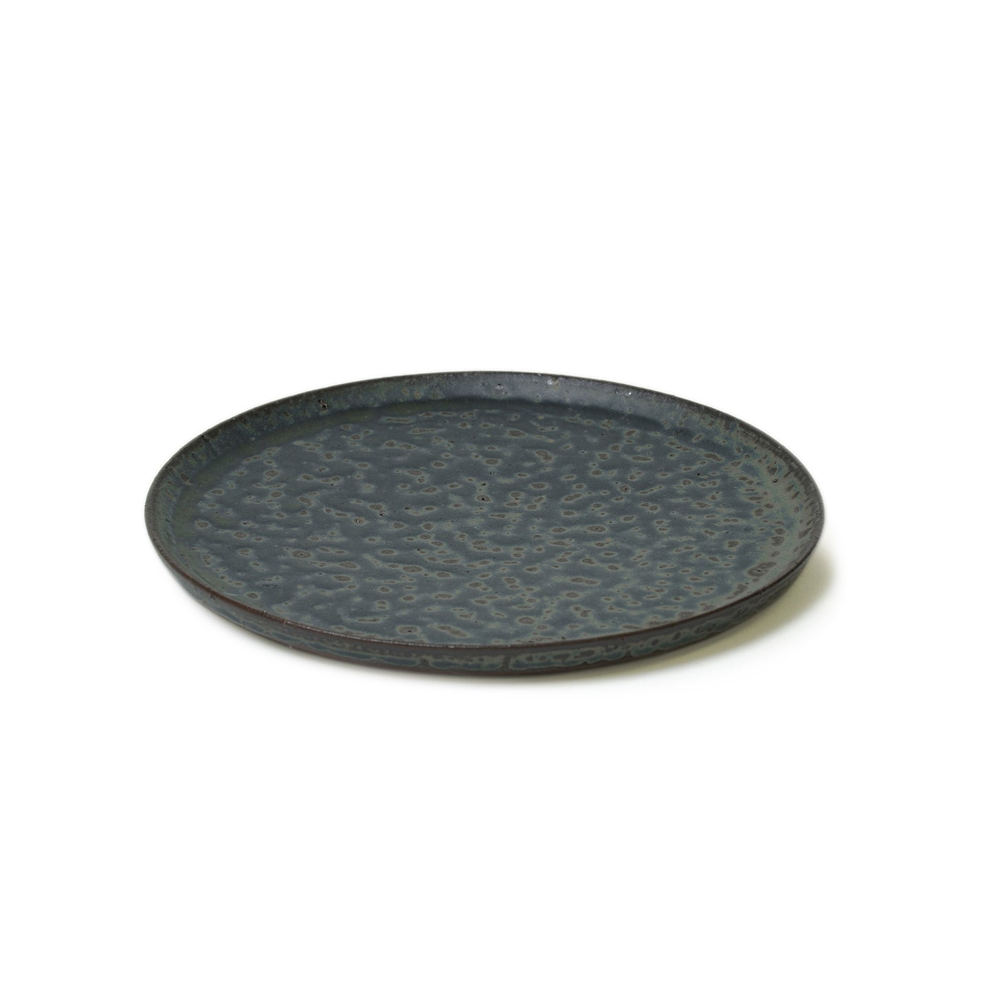 Futoshi Yamashita Volcanic Ash Glaze Indigo Plate