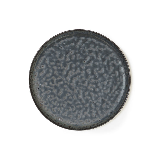 Futoshi Yamashita Volcanic Ash Glaze Indigo Plate